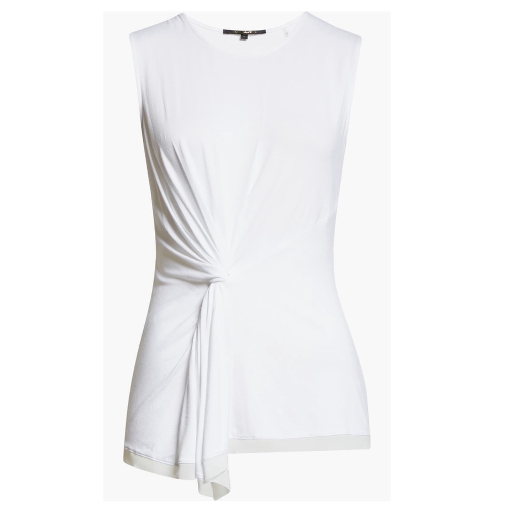 Kobi Halperin Stevie Knotted Sleeveless Top, White Size XS New w/Tag Retail $148 - Picture 3 of 16